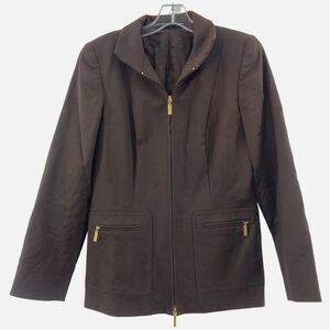 Ellen Tracy Brown Blazer Jacket 4